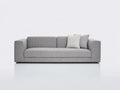 Divano a due posti - Tessuto - 186 x 90 x 82 cm - Grigio chiaro - Stile minimalista contemporaneo